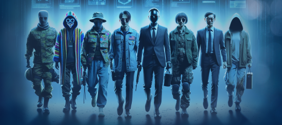 Cyber Threat Actors - Nation state, terrorists, hacktivists, cyber criminals, script kiddies